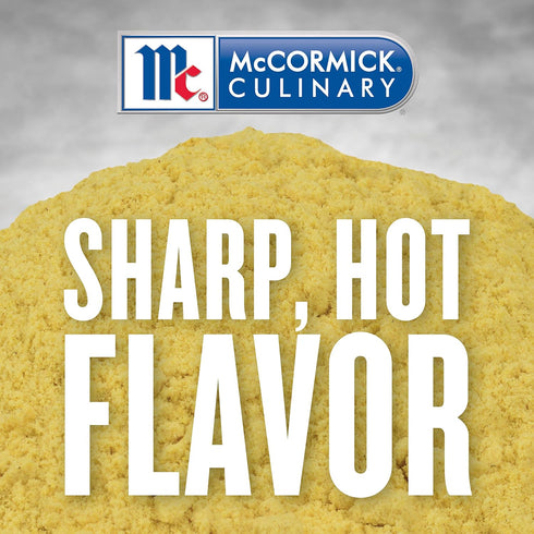 16 oz 16 McCormick Culinary Ground Mustard, - One Ounce Container of Ground Mustard Powder for a Sharp Tangy Taste