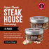 Sauce Goddess Super Chunk Steakhouse Spices and Seasonings - Steak Seasoning Solution for Meat, Chops, and More – No Sugar, No Additives, Vegan Friendly, Gluten Free - 2 (1.75g) Tin Cans