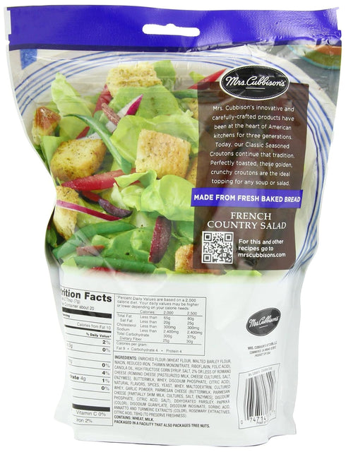 9 Count Mrs. Cubbison's Crouton, Classic Seasoned