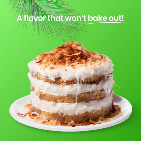 LorAnn Oils Coconut Bakery Emulsion, 4 Oz, Ideal for Boosting Fruit Tones in Cakes, Gluten-Free, Keto-Friendly