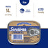 3.75 oz (Pack 12) 14g Brunswick Wild Caught Sardines in Soybean Oil, Can of - Protein per Serving - Gluten Free, Keto