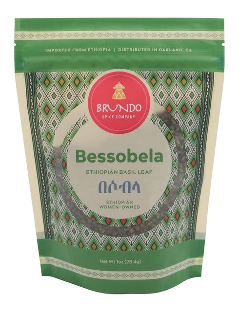 Bessobela Authentic Ethiopian Sacred Basil, Hand Picked, Non-GMO, Organic, No Preservatives, 1 oz Imported from Ethiopia