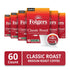 10 Count (Pack 6) Folgers Classic Roast Coffee, Medium Roast, Keurig K-Cup Pods, Box