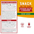 Pack 10g (Pack 12) Bumble Bee Snack On The Run! Protein Snack - Creamy Caesar Chicken Salad with Crackers - Protein per