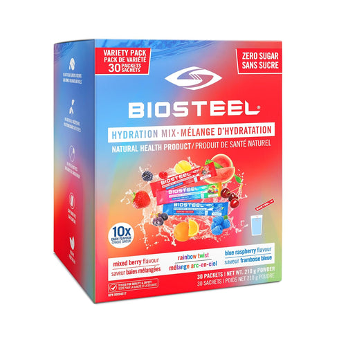 BioSteel Electrolytes Powder Variety Pack - 30 Hydration Packets with Essential Element