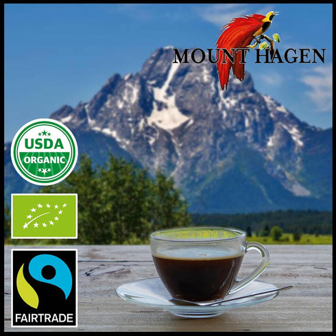 3.53oz 2 Pack [2x 3.53oz Mount Hagen Organic Freeze Dried Instant Decaf Coffee- | Eco-friendly Decaf Coffee Made From