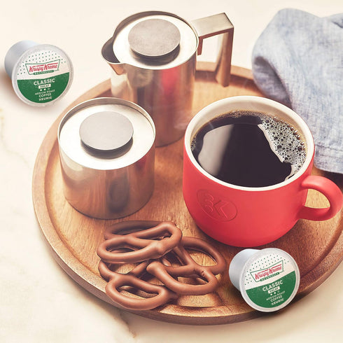 72 Count Krispy Kreme Classic Decaf, Single-Serve Keurig K-Cup Pods, Medium Roast Coffee Pods