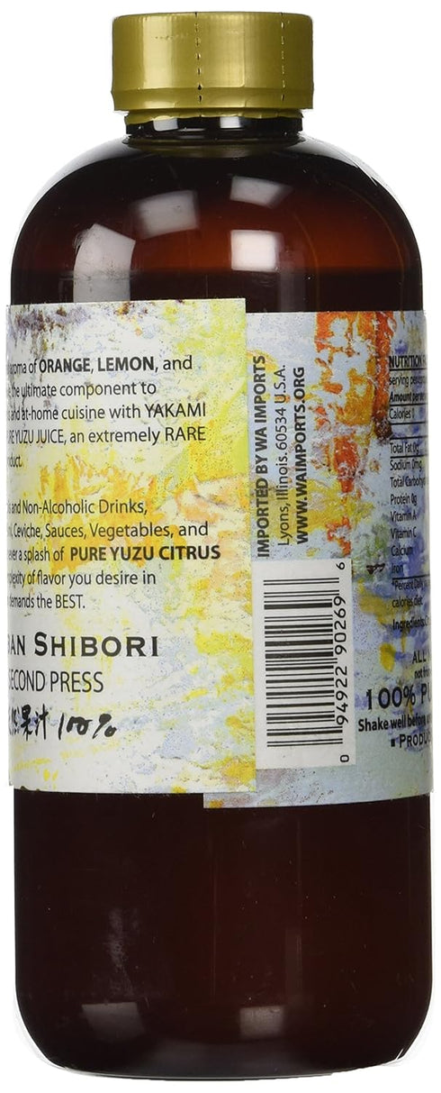 Yakami Orchard 100 12 oz. 375 ml % Pure Japanese Yuzu Juice /
