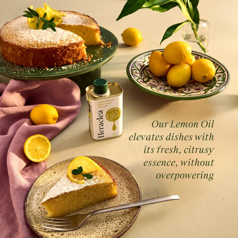 5.9oz Heraclea - Lemon Infused - Extra Virgin Olive Oil - Organic Olive Oil - Extra Virgin - Cold Pressed - Polyphenol