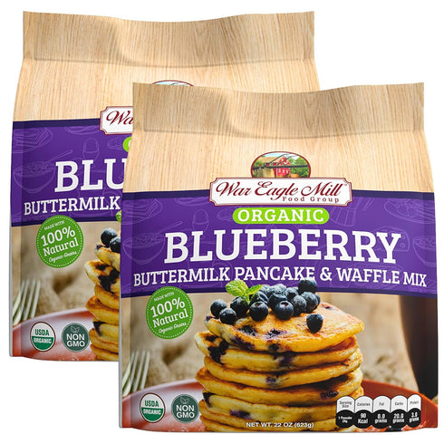 War Eagle Mill Organic Blueberry Buttermilk Pancake & Waffle Mix, 22 oz