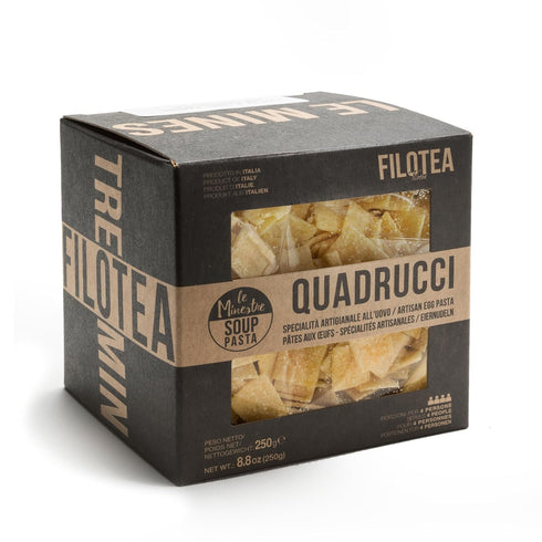 Filotea Quadrucci Short Line Artisan Egg Pasta | with Fresh Eggs | Handmade