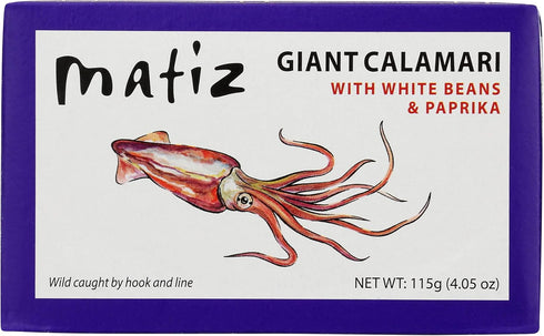 Matiz Giant Calamari with White Beans & Paprika | 4.05 oz /