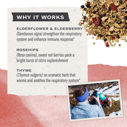 Immune 48 Immune Numi Organic Support Herbal Tea Herbal Tea Bags Caffeine Free Blend with Elderflower Elderberry