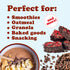 4 Food to Live Organic Sweet Cacao Nibs, Ounces Non-GMO, Lightly Sweetened with Coconut Sugar, Raw, Non-Irradiated