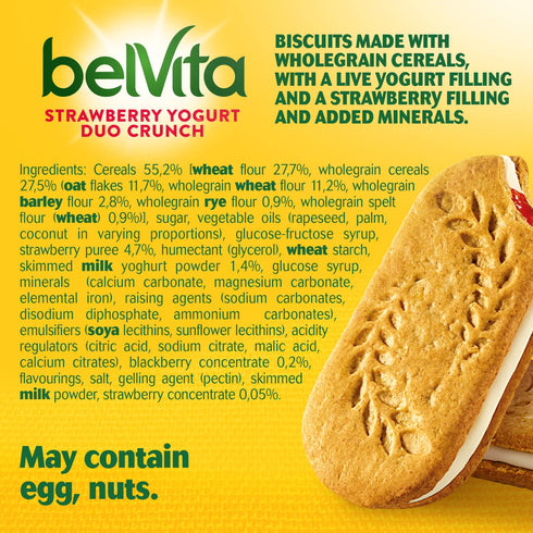 Pack 8 (8 5 40 Kraft Belvita Strawberry Yogurt Crunch of Boxes of bars, Total Bars)