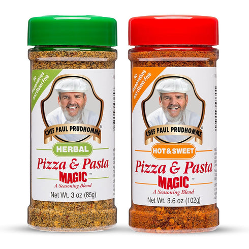 Chef Paul Magic Seasonings Blends, Hot and Sweet Pizza and Pasta Magic, No Added Salt, Pack of 1