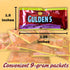 Set: Packets (9g) 25 Count CMC 25 packets) Gift Spicy Brown Mustard with Spreader in Food-Safe Slide-Seal Bag by