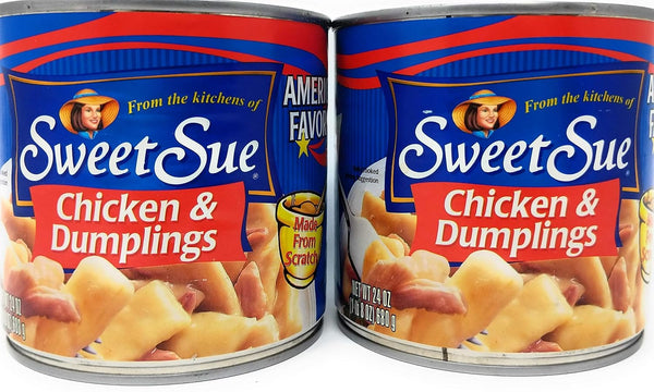 JFS Sweet Sue Chicken And Dumplings, 24oz (680g), Pack of 2 Bundled with