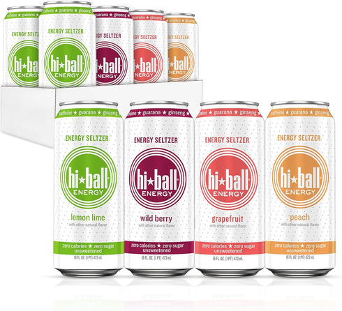 Hiball Clean Energy Drink - Variety Pack - Zero Sugar, Zero Calorie