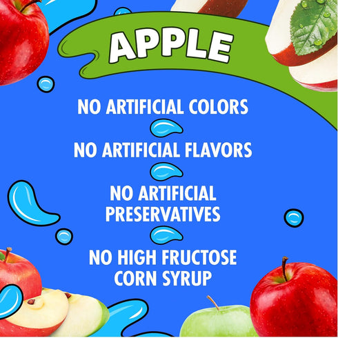 100% 40 Casepack, 4 10 Capri Sun Apple Juice from Concentrate with added ingredients Pouches, ct Boxes of Pouches