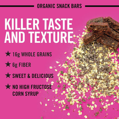 4 1 (Pack 1) Dave's Killer Bread Cocoa Brownie Blitz Organic Snack Bars, Individually Wrapped Snack Bars + Branded
