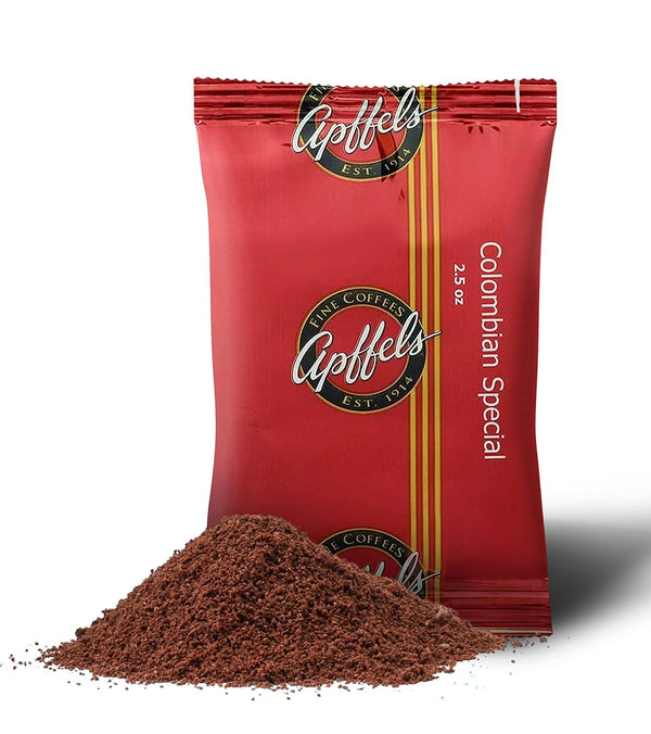Apffels Colombian Special Ground, Medium Roast, 100% Arabica Coffee (18 pack 2.5