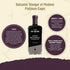 (55% 8,5 Oz (250ml) De Nigris Premium Organic Balsamic Vinegar Of Modena Grape Must) | Balsamic Vinegar From Modena