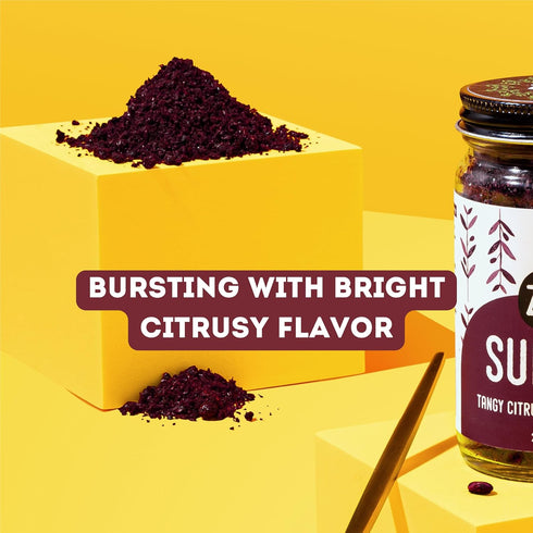 Sumac by Z&Z | Ground Sumac Spice from Fresh Citrus Berries | Authentic Turkish Seasoning for Marinades and Salads