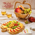 Dried Fruit Gift Basket with Wooden Tray Healthy Gourmet Snack Box Variety Holiday Food Tray for Corporate, Sympathy