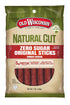 Old Wisconsin Natural Cut Original Sausage Snack Sticks, Zero Sugar, Naturally Smoked,