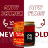 (3 Chili Crisp No-Floating Oil bottles medium hot) spicy chilli crisp crunch. Crispy garlic & onion "no-oil" chili oil
