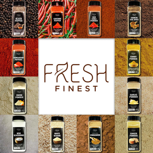 11.46oz Fresh Finest Granulated Onion - Premium Onion Powder - All-Natural, Non-GMO, Gluten-Free, Kosher - Perfect