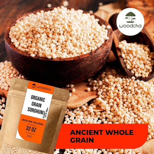 2 lb Organic Whole Grain Sorghum Gluten Free Ancient Grain | High Fiber, Plant-Based Protein | Better Than Rice