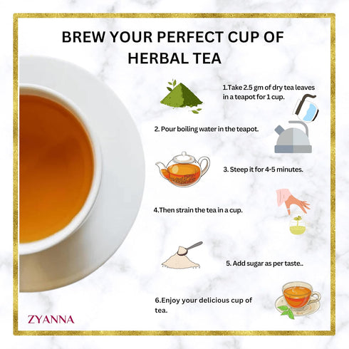(3.53oz-100g-50 Zyanna Earl Grey Tea - Premium Black Tea with Natural Bergamot Oil & Blue Corn Flower Cups) - Classic