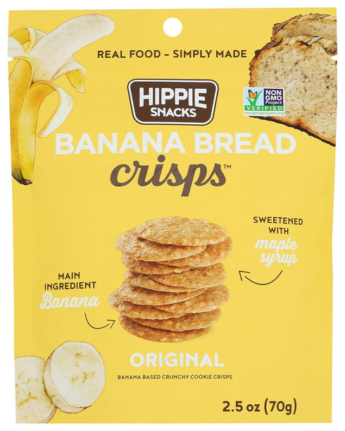 HIPPIE SNACKS Banana Bread Crisps, 2.5 OZ