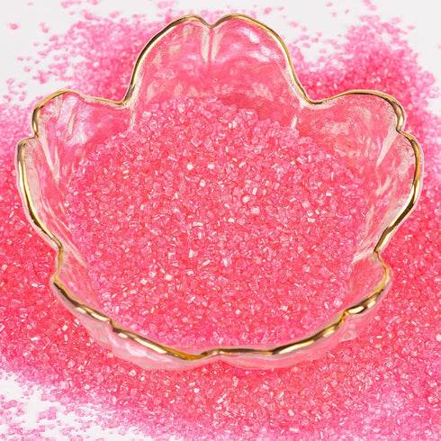 (150g/5.3oz) Twisweet Pink Sprinkles, Edible Sanding Sugar Crystals for Cake Decorating, Extra Fine Candy Sprinkles