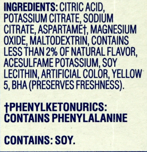 10-Packet (Pack 7) Crystal Light On The Go Natural Lemonade Drink Mix, Box