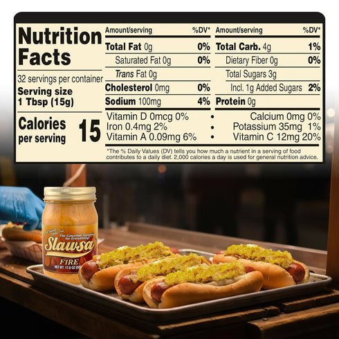 2-Pack Habanero Relish for Sausages and Burgers Slawsa Fire Gourmet Cabbage Topping with Real Habanero Peppers |