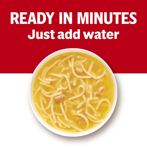 22.4 oz (12 Pack) Campbells Condensed Chicken Noodle Soup Dry Egg Noodle Recipe, Family Size Can