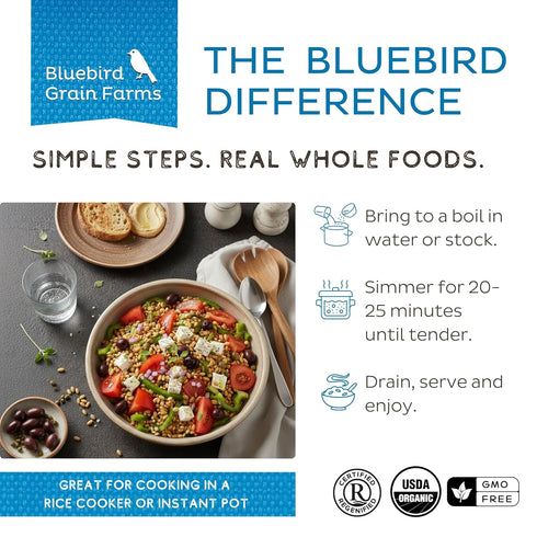 1 Lb. Bluebird Grain Farms Organic Whole Grain Einkorn
