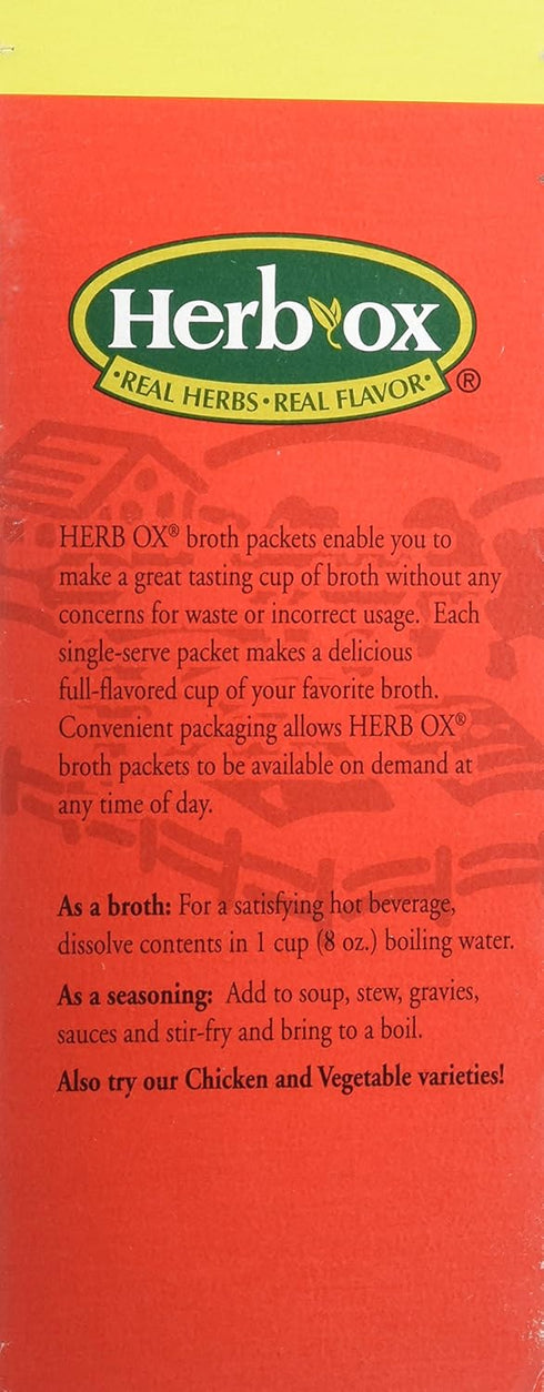 Herb-ox 50 Packets Hormel Herb Ox Beef Bouillon Sodium Free
