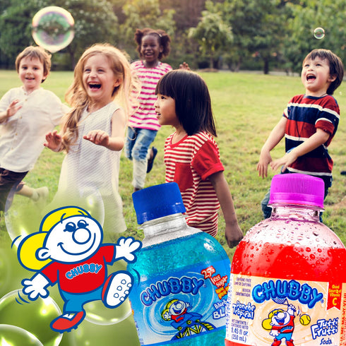 CHUBBY 8.4 oz (250ml) 6 Pack USA Soda (Orange)