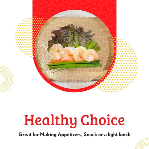 Cathay Fresh Spring Roll Rice Paper Wrappers, 30 Sheets, Non-GMO, Low Carb, Vietnamese Summer Wrap.