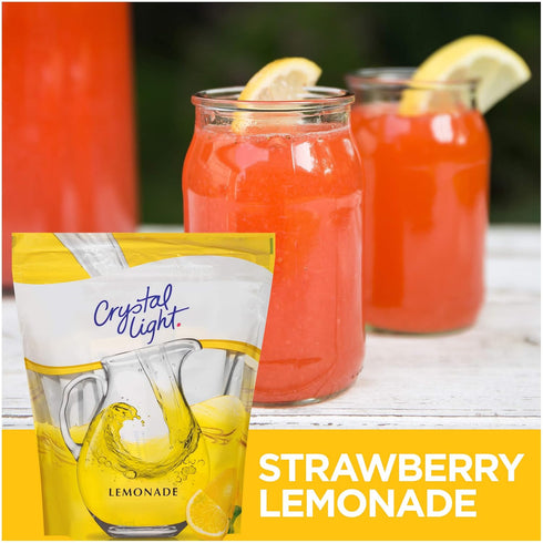 8.6 oz 16 3 Packaging Crystal Light Lemonade Drink Mix - - ct - pk, May Vary