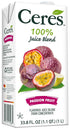 Ceres 100% 33.8 OZ (Pack 6) All Natural Pure Fruit Juice Blend, Passion Fruit - Gluten Free, Rich in Vitamin C, No