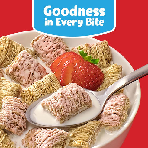 13.3oz (1 Kellogg's Frosted Mini-Wheats Breakfast Cereal, Kids Cereal, Family Breakfast, Strawberry, Box Box)