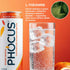 75mg 11.5 oz (Pack 12) PHOCUS Caffeinated Sparkling Water, Blood Orange, Natural Caffeine Plus L-Theanine, Zero Sugar