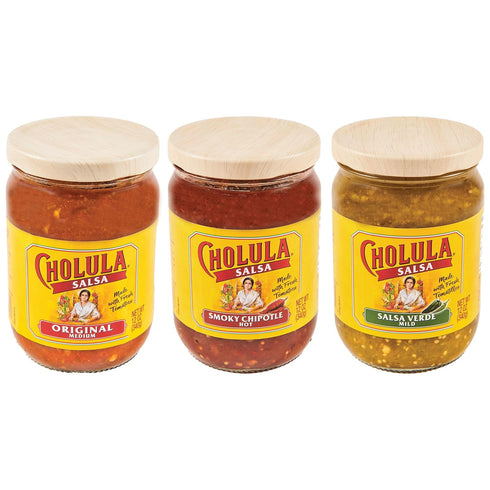Cholula Salsa Variety Pack (Original, Smoky Chipotle, and Salsa Verde), 3 count