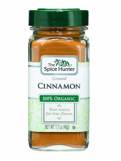 The Spice Hunter Cinnamon, Ground, Organic, 1.7-Ounce Jars (Pack of 6)