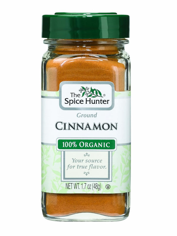 The Spice Hunter Cinnamon, Ground, Organic, 1.7-Ounce Jars (Pack of 6)